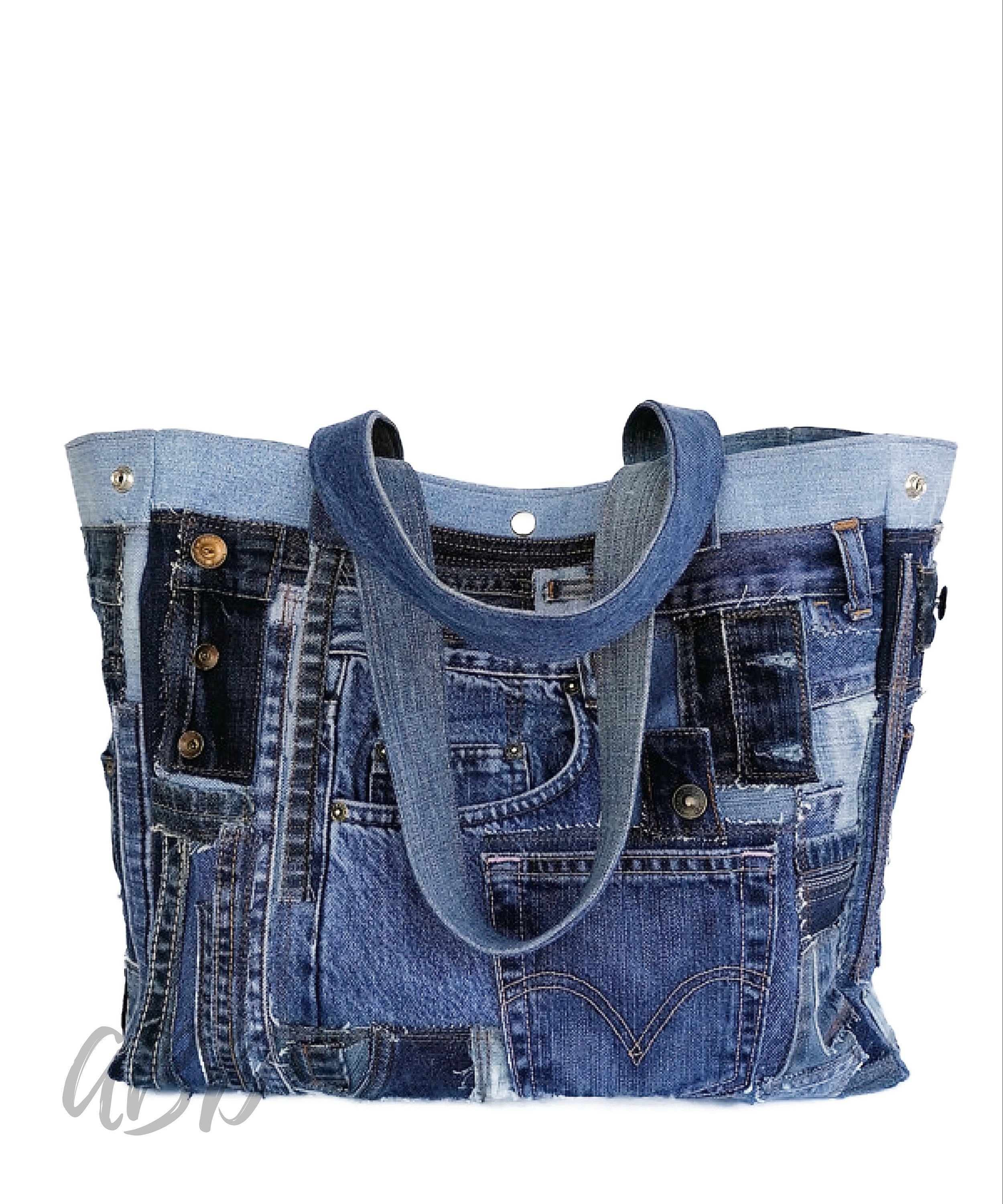 GGOOB Denim Shoulder Bag Denim Purses and Handbags for Women Jean Bag Y2k  Purse Small Denim Purse Jeans Bag
