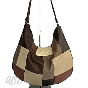 Leather hobo bag, Leather shoulder bag, Slouchy hobo bag, Leather handbag, Hobo bag purse, Large leather bag Women handbag Soft leather bag
