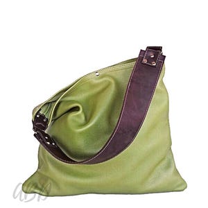 Leder Hobo Tasche, Leder Schultertasche, Slouchy Hobo Bag, Lederhandtasche, Hobo Bag Geldbörse, Große Ledertasche Frauen Handtasche Weiche Ledertasche