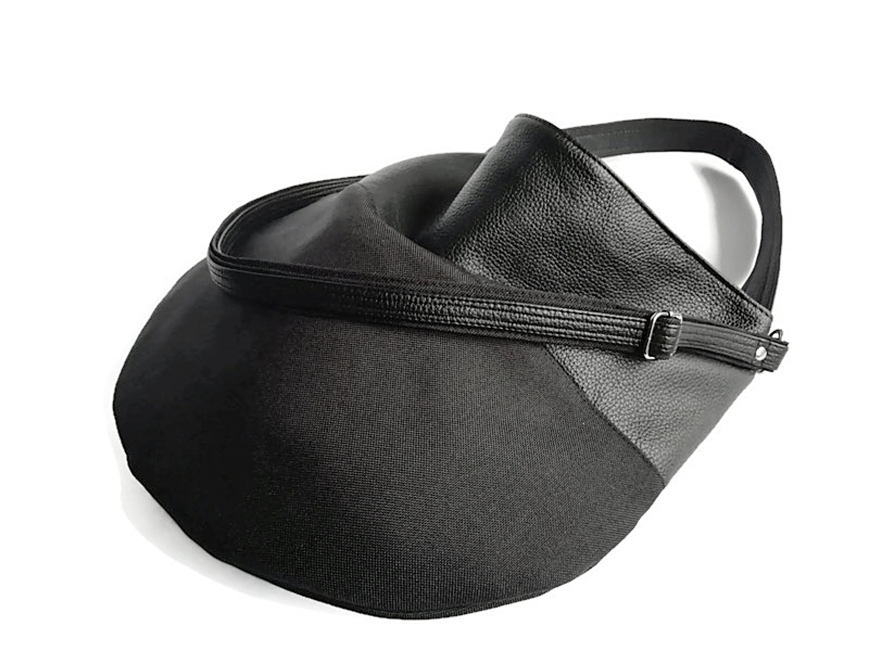 Black hobo bag Black handbag Black vegan bag Large shoulder | Etsy