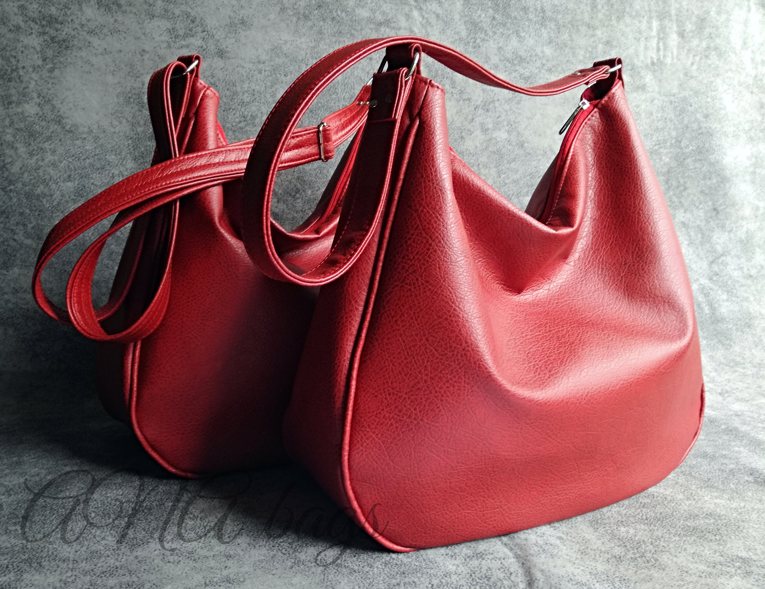 Women red bag Red hobo bag Hobo purse Hobo bag purse Vegan Etsy