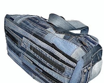 Extra Large Bag Denim Denim Shopping Bag Jeans Weekender Bag