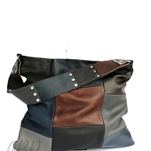 Bolso hobo de piel, Bolso bandolera de piel, Bolso hobo holgado, Bolso de mano de piel, Bolso hobo tipo monedero, Bolso grande de piel, Bolso de mujer, Bolso de piel suave