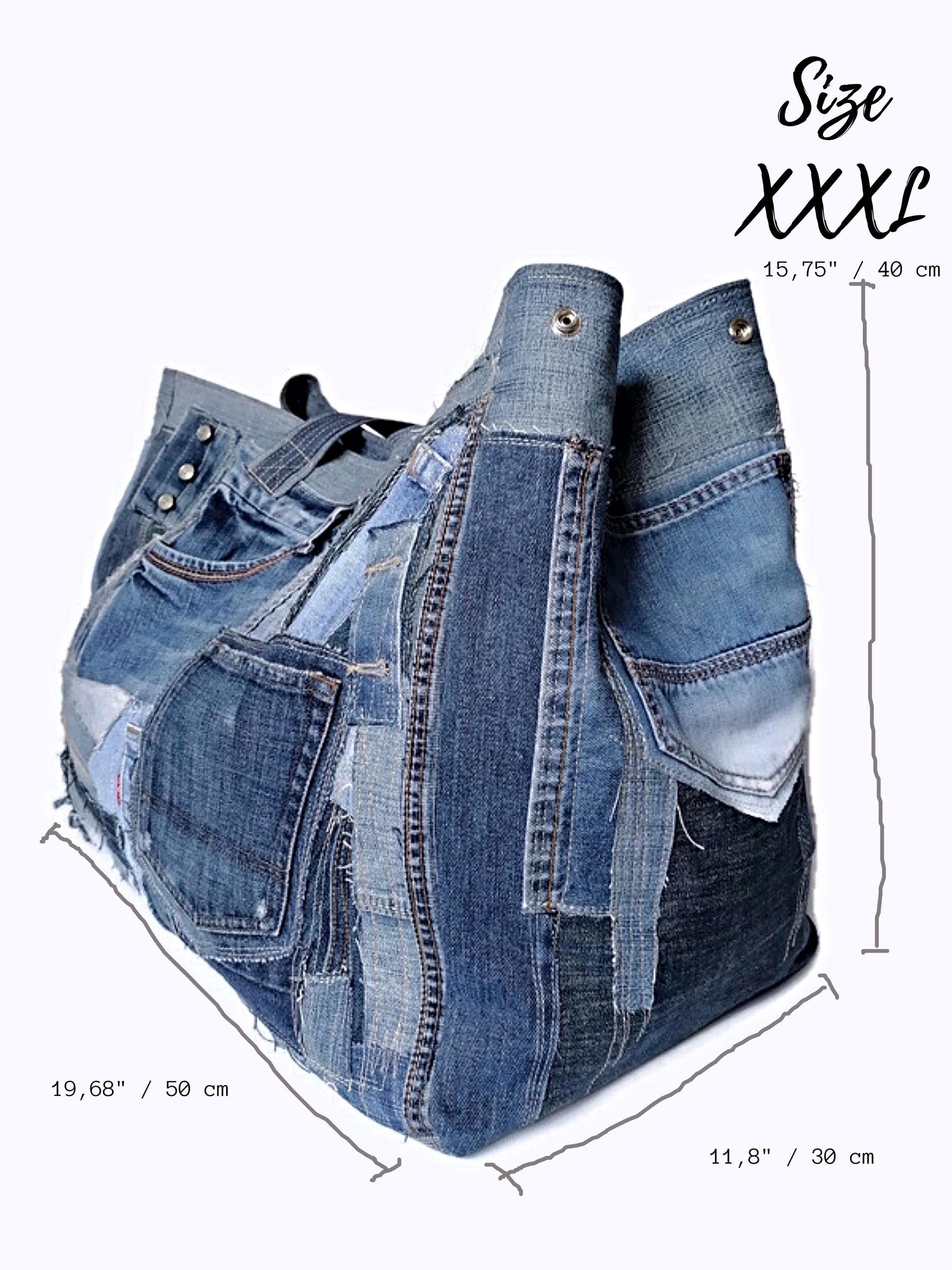 【MARITHEFRANCOISGIRBAUD】DENIM BIG SHOPPER BAG BAG - MARITHE FRANCOIS GIRBAUD