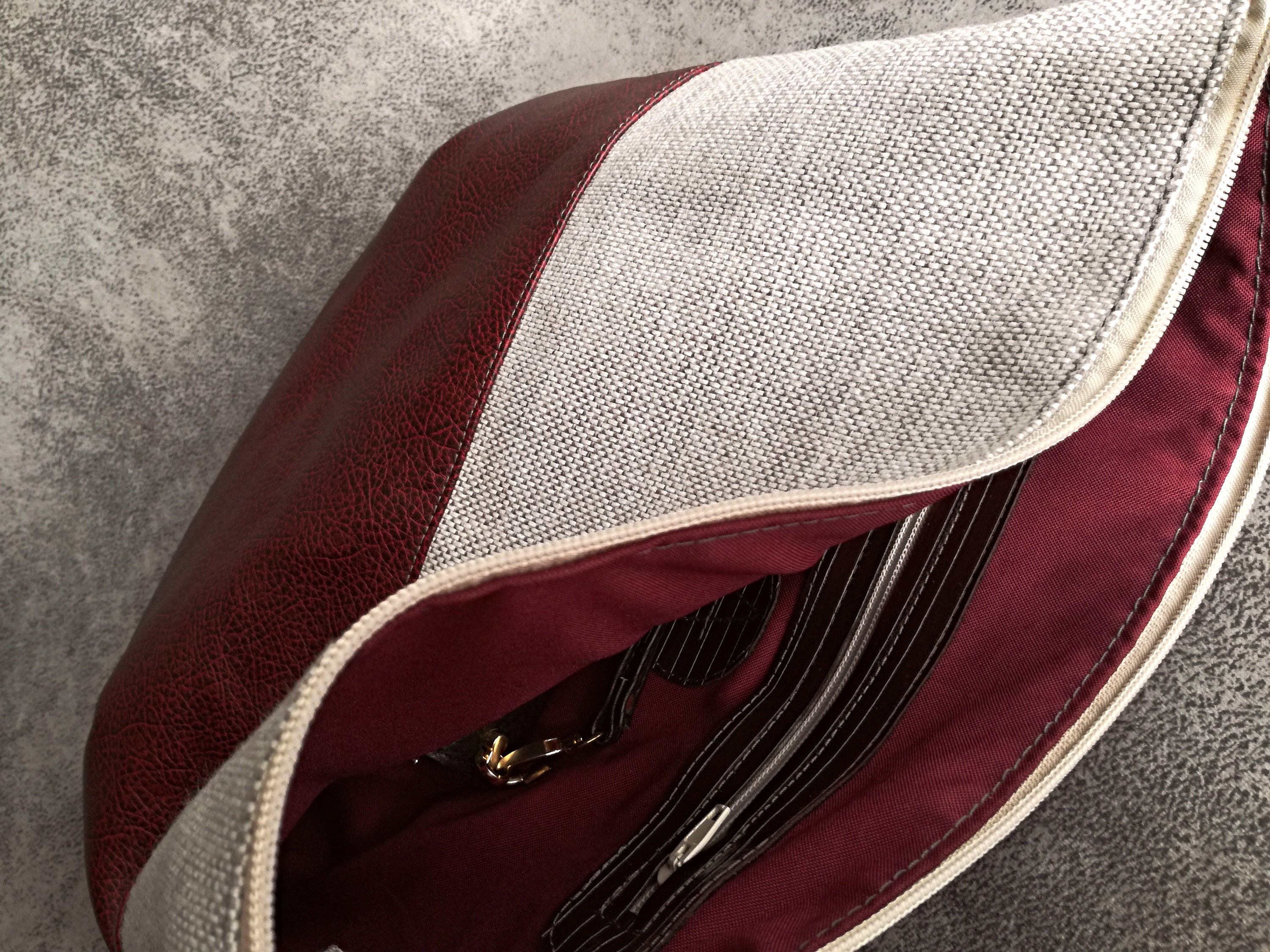 Textured Faux Leather Crossbody Bag