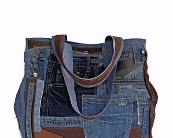 トートバッグ SALE Jeans Shopper bags Oversize Jeans Bag Extra Large Bag Jeans Shopping Jeans Bag