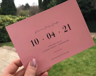 Save Our/The Date Simple and Personalised