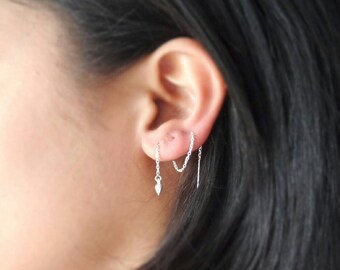 string through earrings
