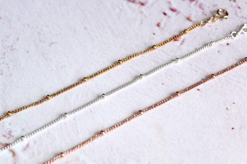 Satellite Choker Silver Choker Gold Filled Gold Choker Dainty Necklace Layering Necklace Gift for Her Bridesmaid Gift image 3