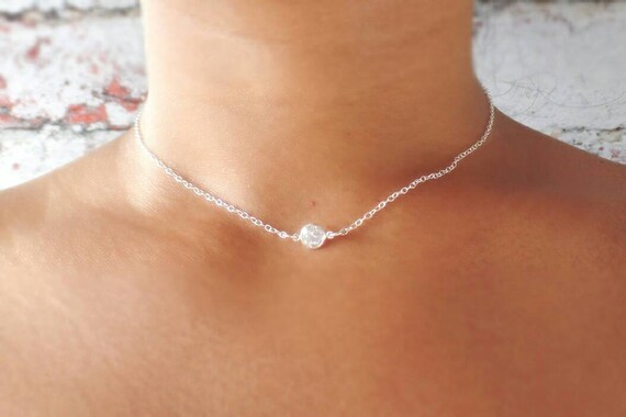 choker com zirconia