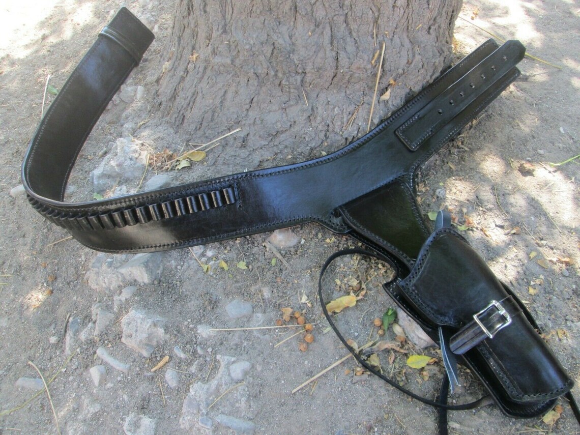 D.A.D CUSTOM LEATHER Plain Leather Western Holster Fast Draw Arvo Ojala