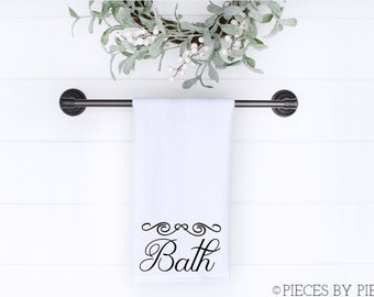 Farmhouse Bath Towel Etsy