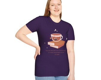 C S Lewis Quote T-Shirt, Bookish Tea Lover Graphic Tee