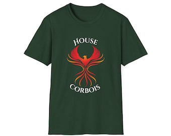 Corbois Family Crest T-Shirt, Spark of the Everflame, Kindreds Curse, Penn Cole Licensed