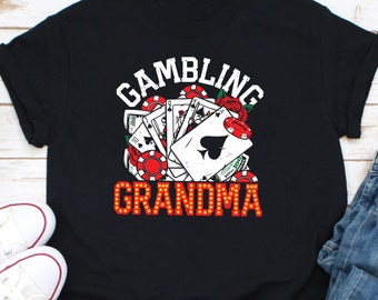 Gambling Grandpa Shirt, Gambling Lover Gift, Love Playing Slot Machine, Grandpa's Winning Poker Shirt, Poker Player Shirt, Card Player Shirt