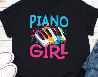 Piano Girl Shirt, Pianist Shirt, Piano Lover Shirt, Gift For Pianist, Band Music Shirt, Piano Player Gift, Gift For Musician, Musician Shirt