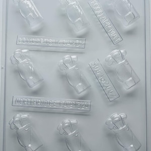 Golf Bag chocolate candy mold (2 bite size)
