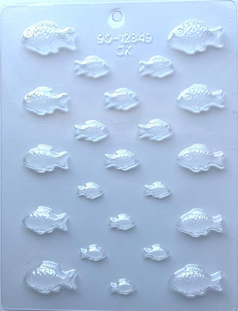 Fish in 4 Sizes Chocolate Candy Mold- Bite Size** - Etsy