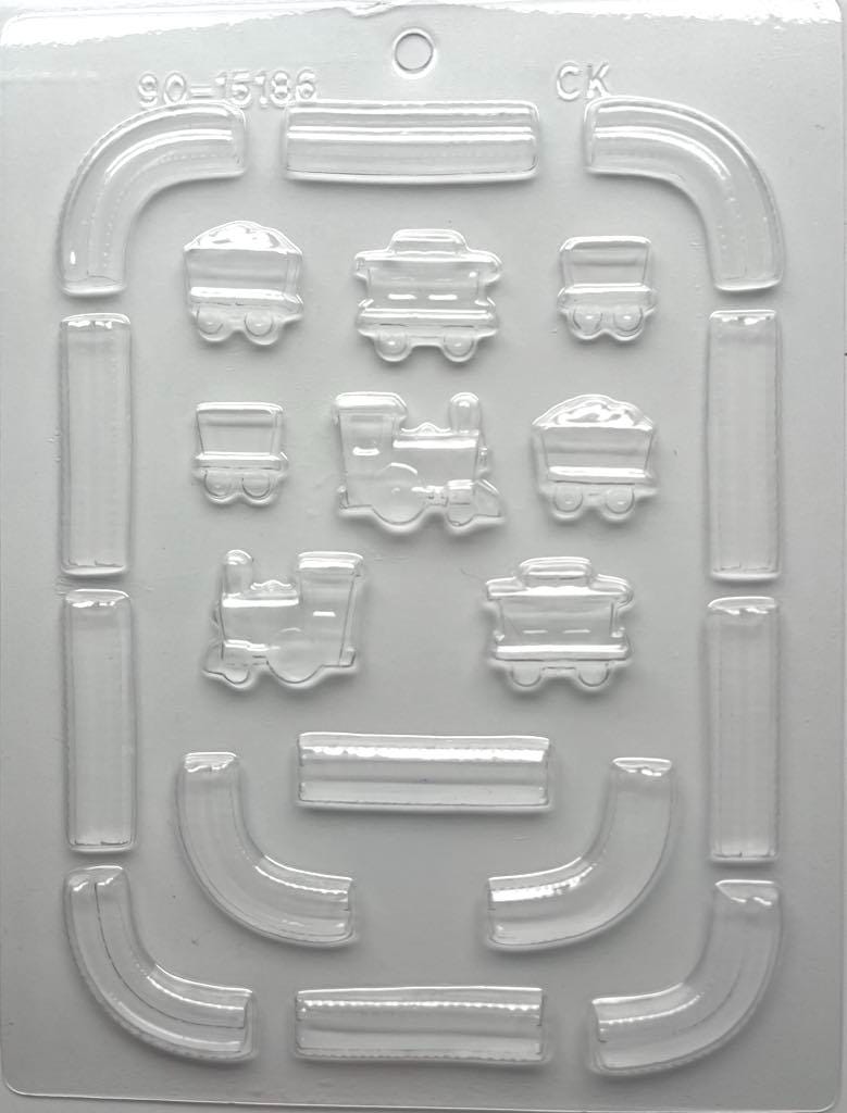 コスト Train Engine, Railroad Cars and Railroad Tracks Chocolate Candy