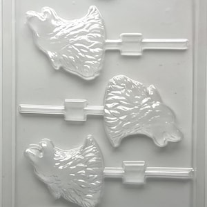 Wolf head sucker chocolate candy mold