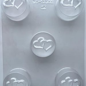 Oreo chocolate candy mold with entwined hearts**