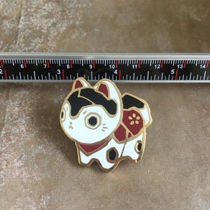 1.5 Pin A-GRADE Inu Hariko Kintsugi Kintsukuroi Gold Plated Hard Enamel Pin Lapel Pin Recovery Lucky Dog image 2