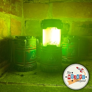 Glowing Edison Reactor Electric Fuel Atomic Lantern Fallout Fusion Core Lamp