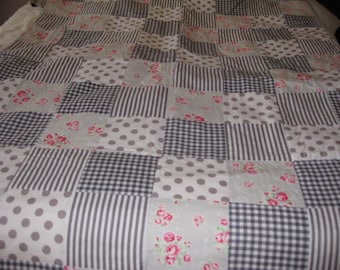 Gray Shabby Chic Quilt