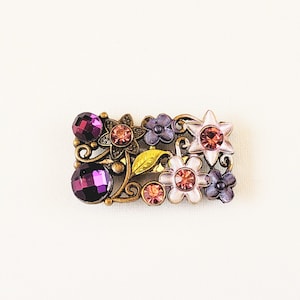 MORE COLORS Floral Rhinestone Brooch/Hijab/Scarf Pin