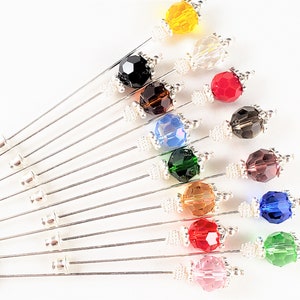 Crystal Stick Pins