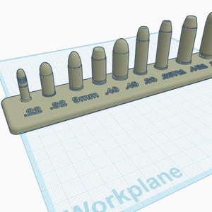 Handfeuerwaffe Kugel 3D Druck True Size Training Replica Display Stl-Datei