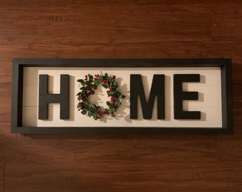 Farm Style Home Sign (Interchangeable- O)