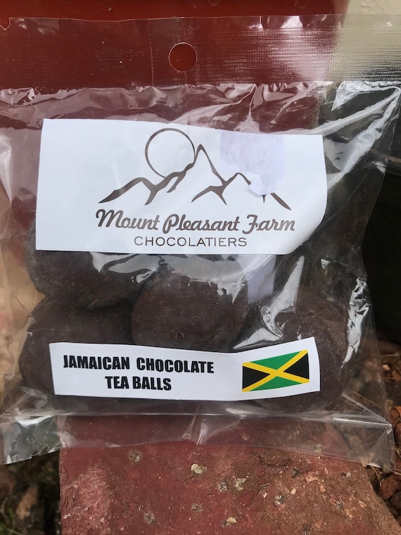 Real Jamaican Chocolate Tea Balls pack of 4 for Tasty Etsy