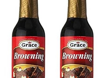 Grace Jamaican Browning Sauce, a Classic Condiment for dishes like brown stew, oxtail, pork chops, peas and rice, stew beef, and black cake