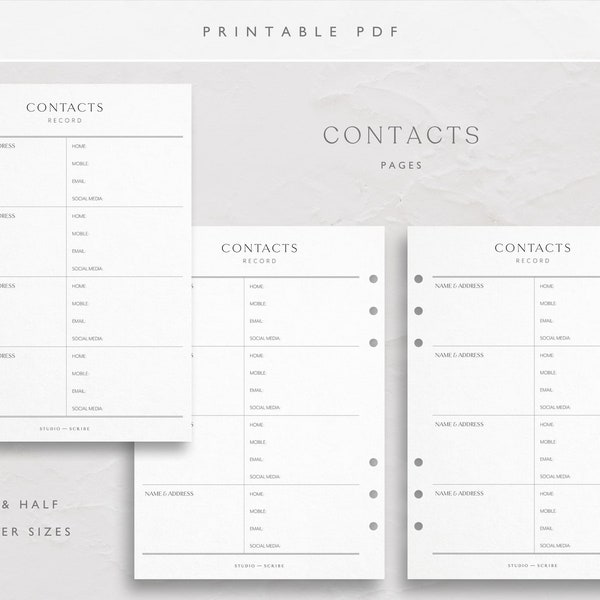 The Paper Studio Refill Pages Etsy