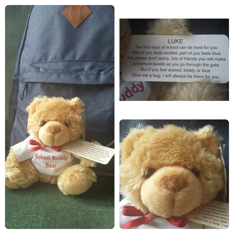 first day at school teddy