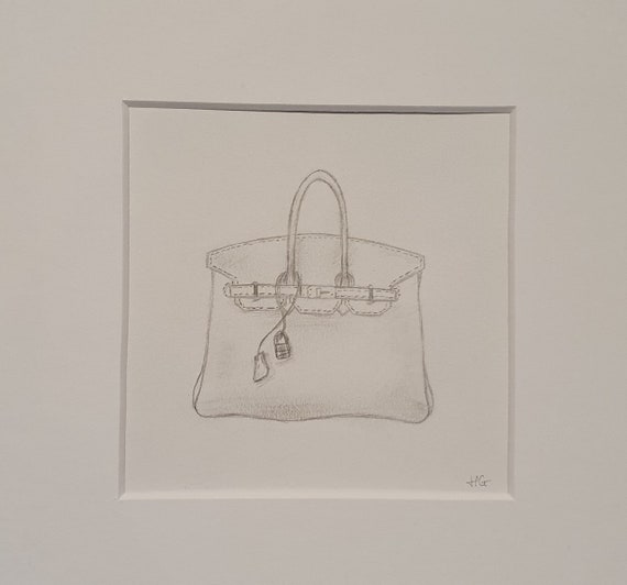 birkin bag drawing