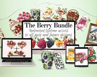 The Berry Bundle lifetime access to all past and future designs. Growing shop with designs added regularly. Instant download Big Savings.