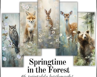 Beautiful gift for nature lovers animal bookmark for students cute printouts for work at home moms creative project for crafters new Clipart