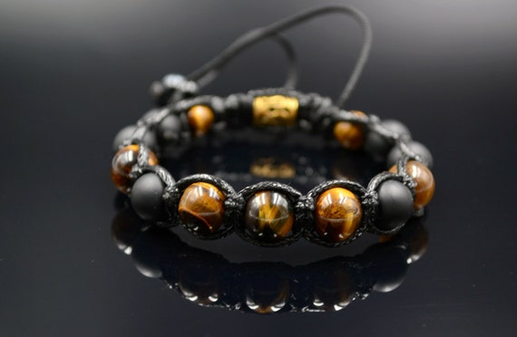Men's Gemstone Bracelet Tiger's Eye Bracelet Beaded | Etsy
