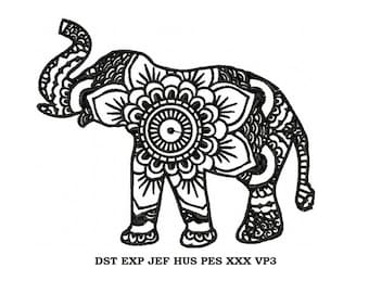 Elephant Machine Embroidery Design - embroidery pattern