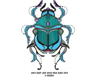 Scarabeus Embroidery Design - 3 sizes