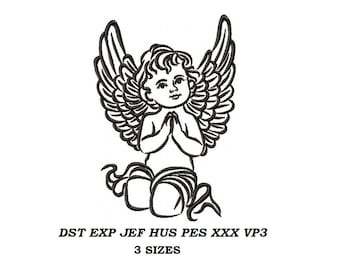 Little Angel Machine embroidery design - 3 sizes - embroidery file Instant download