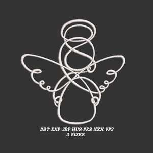 Little Angel Machine embroidery design 03 - 3 sizes - embroidery file Instant download