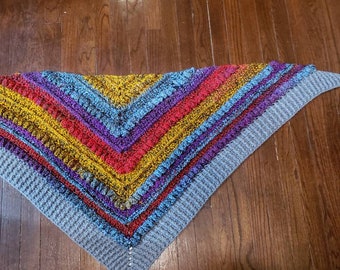 Crochet Scarf Shawl Pattern, Aisha shawl