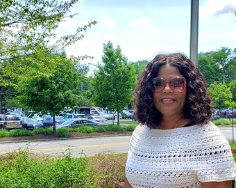 Crochet Pattern, Saly Top, adult size: small to 2xl. Crochet Summer Top, worked top down,  work more round to make it a long sleeve sweater