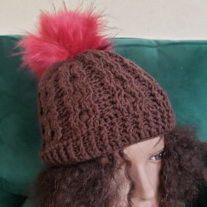 Reversible Cable Hat, MAREM HAT, Crochet Hat, Crochet Pattern