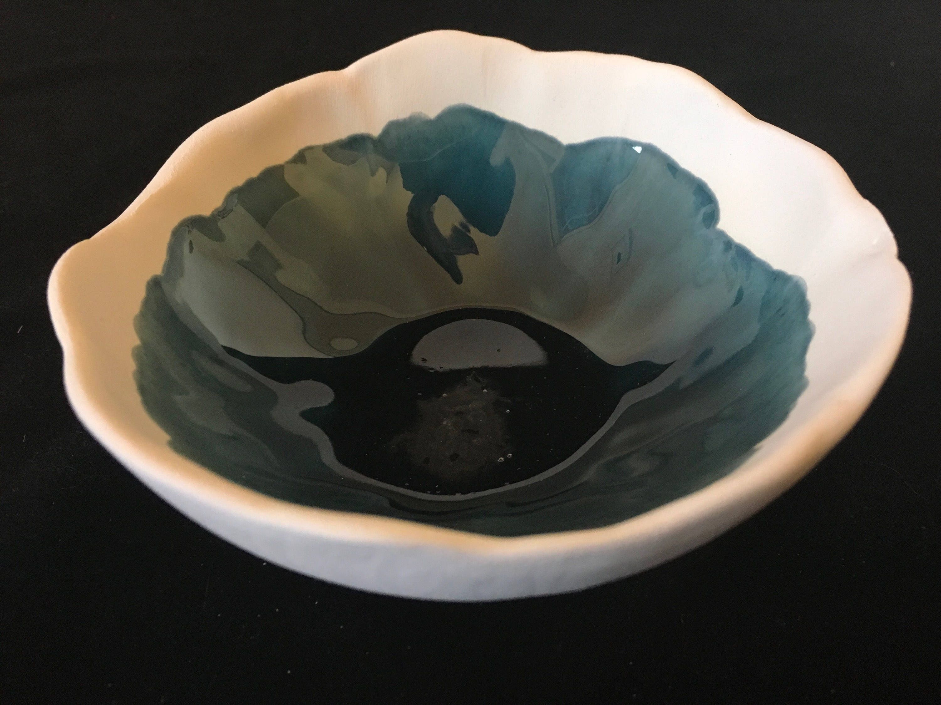 Coupelle en Céramique Blanche Émaillée