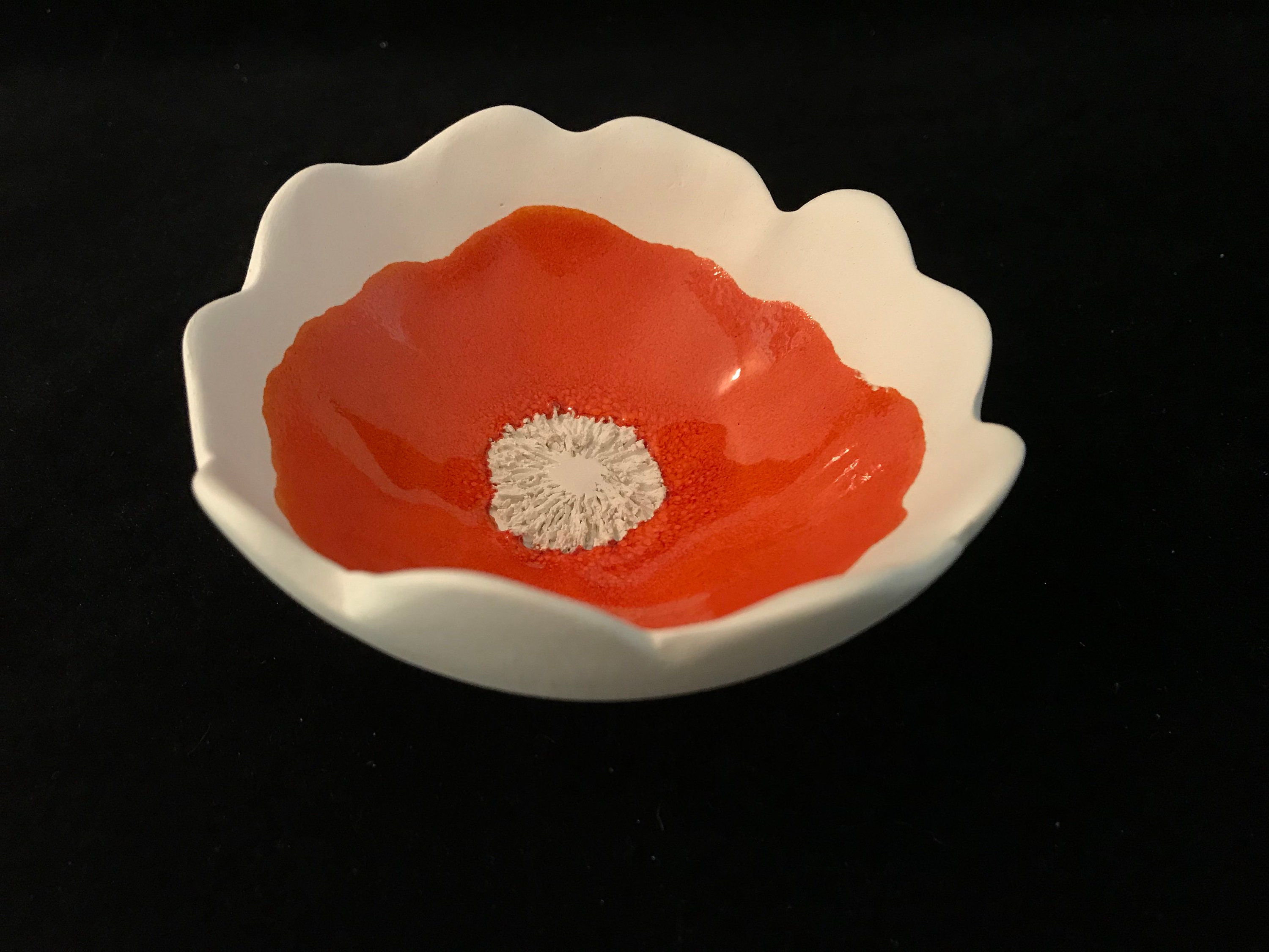 Coupelle en Céramique Blanche Émaillée