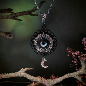 Witch Eye Necklace 3 variants Weißblaues Auge